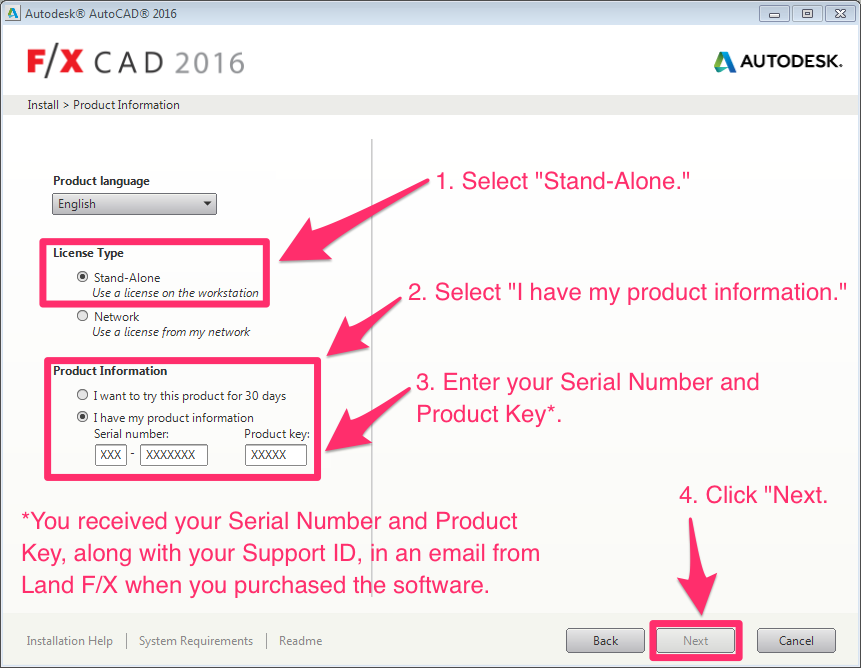 autocad activation code 2016